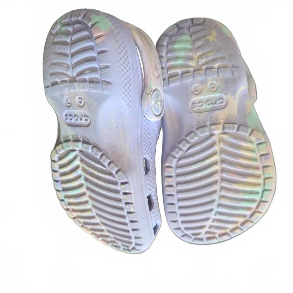 Crocs Classic Marbled Clogs Kids Size 7 Iconic Comfort