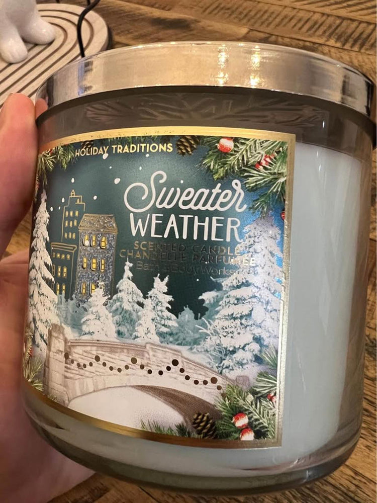 Bath & Body Works Sweater Weather 3-Wick Candle