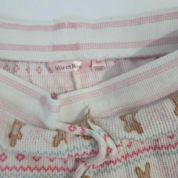 la Vie en Rose Gingerbread Thermal Pajama Set size S