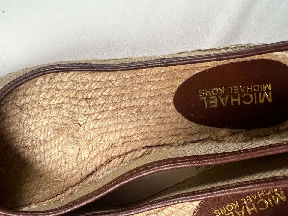 Michael Kors Gold Meg Espadrilles plates femme Pointure 8