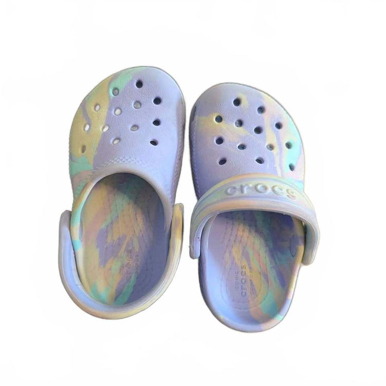 Crocs Classic Marbled Clogs Kids Size 7 Iconic Comfort