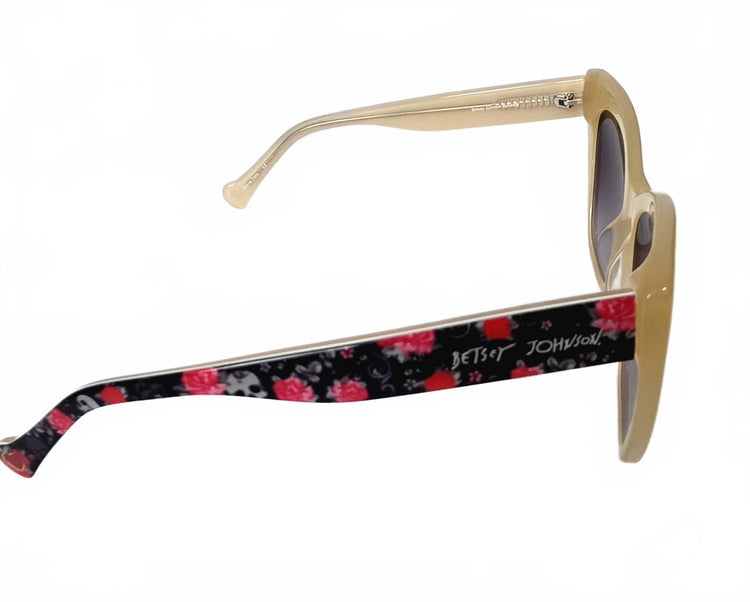 BETSEY JOHNSON ROCK N ROLL NUDE 55/18/135 BEIGE Sunglasses