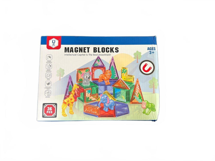 Magnet Blocks Building Toys 36Pcs Magnetic Tiles Set