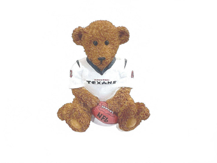Elby Vintage  Powerplay Teddies NFL Bear Figurine with Box - Houston Texans