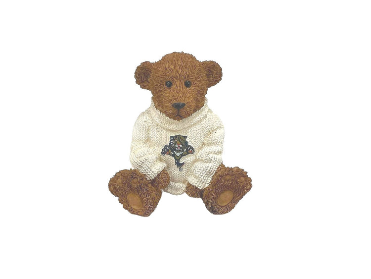 Elby Vintage Powerplay Teddies Hockey Bear Figurine with Box - Florida Panthers