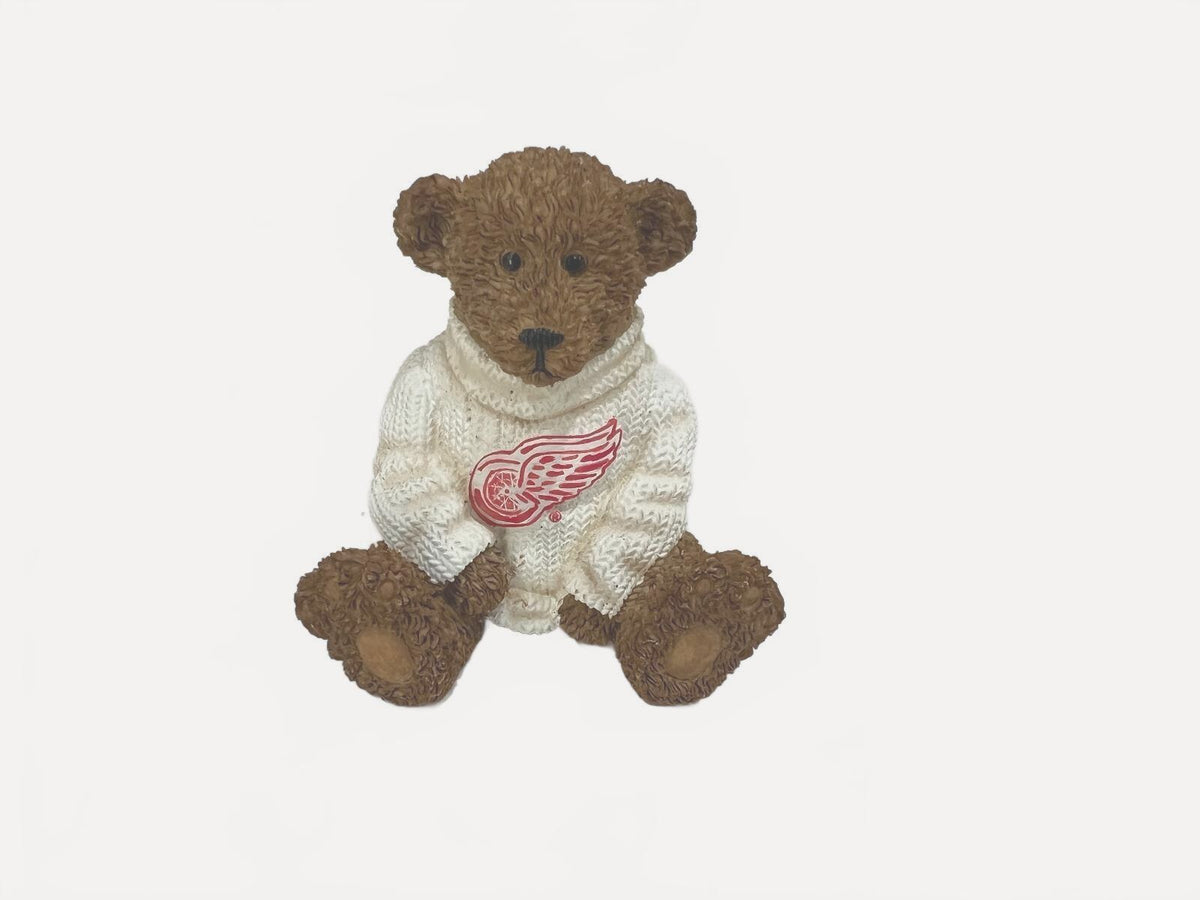Figurine de hockey Elby Vintage Powerplay Teddies Ourson avec boîte - Detroit Red Wings