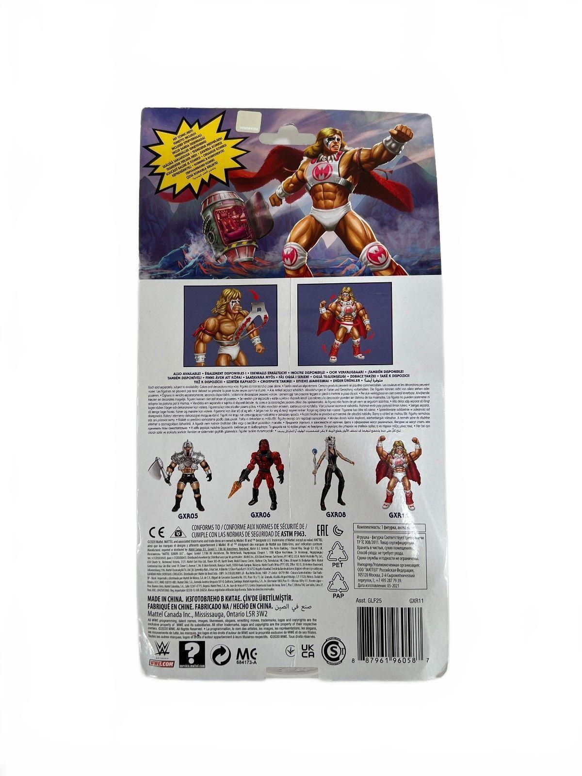 MATTEL Masters of the WWE Universe Ultimate Warrior Action Figure Includes Comic