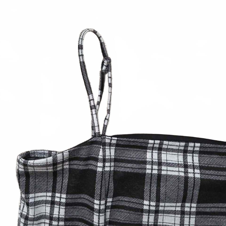 Mini-robe à carreaux noire et blanche Forever 21, taille XL
