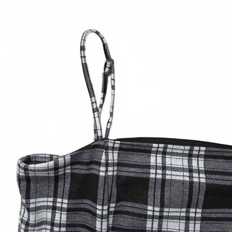 Mini-robe à carreaux noire et blanche Forever 21, taille XL
