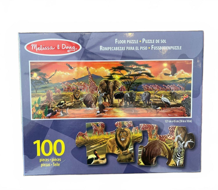 Melissa & Doug African Plains Safari Jumbo Jigsaw Floor Puzzle (100 pcs)