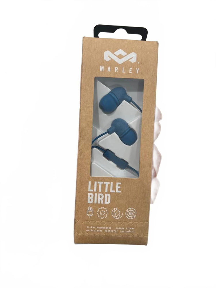 MARLEY Little Bird In-Ear Earbuds headphoness color Blue