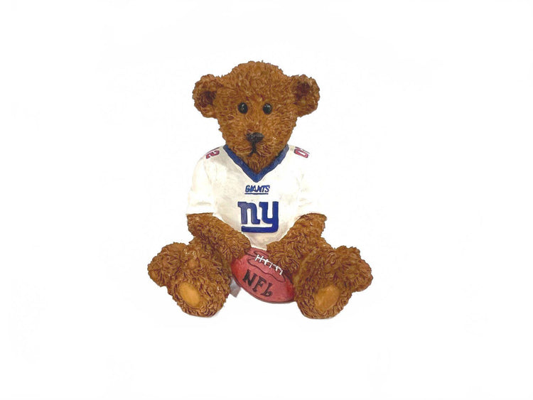 Elby Vintage  Powerplay Teddies NFL Bear Figurine with Box - New York Giants