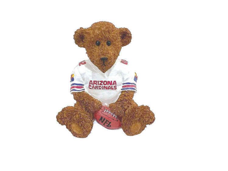 Elby Vintage  Powerplay Teddies NFL Bear Figurine with Box - Arizona Cardinals
