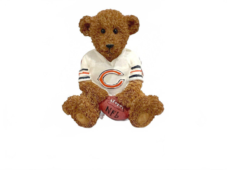 Elby Vintage  Powerplay Teddies NFL Bear Figurine with Box - Chicago Bears