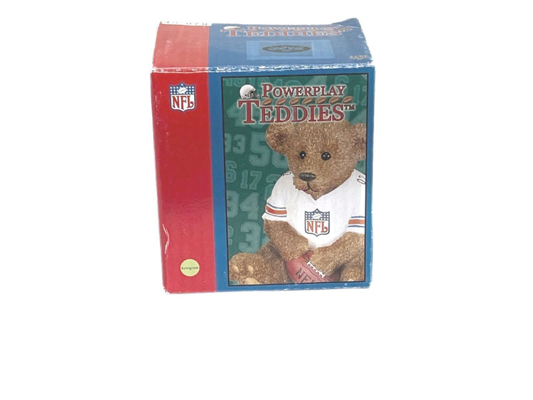 Elby Vintage  Powerplay Teddies NFL Bear Figurine with Box - Houston Texans