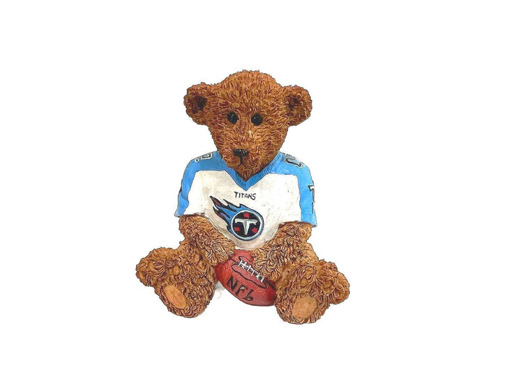 Elby Vintage Powerplay Teddies NFL Bear Figurine with Box - Tennessee Titans