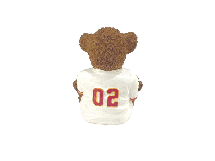 Elby Vintage  Powerplay Teddies NFL Bear Figurine with Box - Kansas City Chiefs